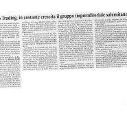 02/03/2007 Cronache del Mezzogiorno: Salerno Trading, in costante crescita il gruppo imprenditoriale salernitano